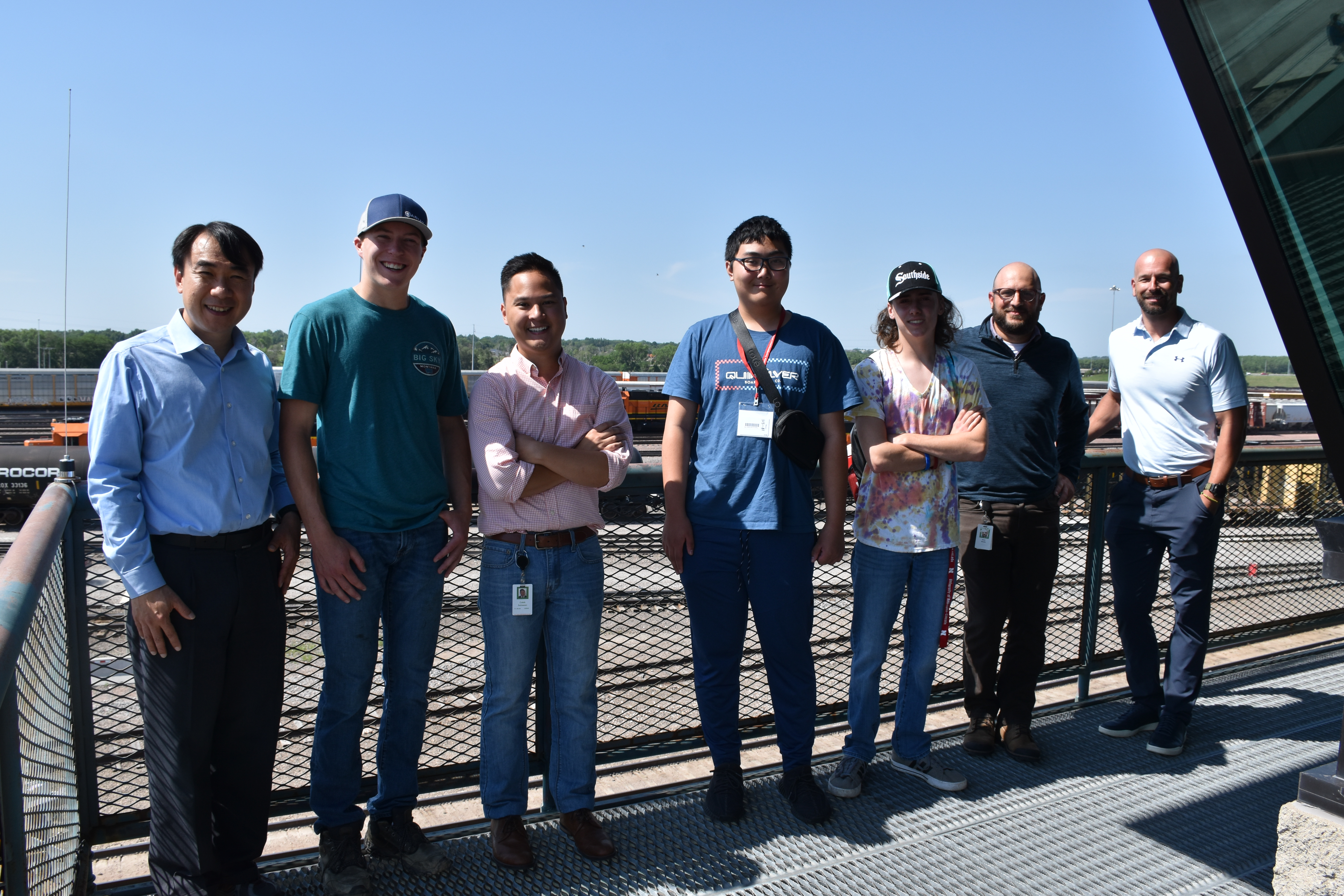 BNSF hosts the Tracks to the Future participants.