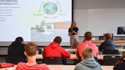 HDR engineers visited campus encouraged students to design using the Complete Streets method