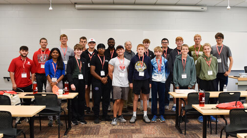 Richard and 2025 Discover Transportation Engineering participants.
