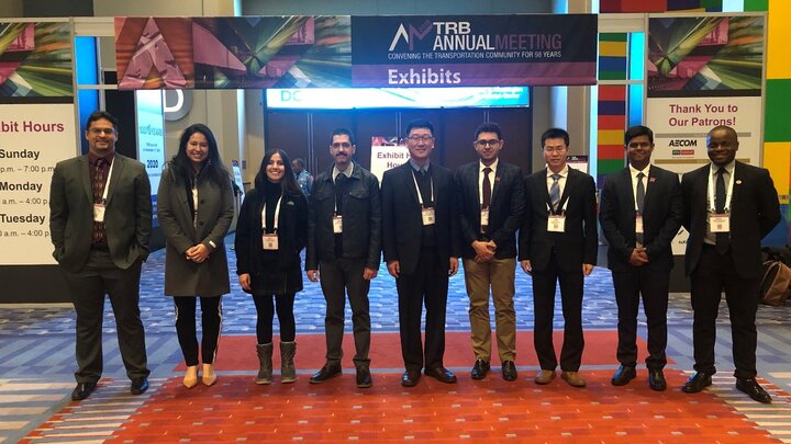 Students and faculty at TRB 2019
