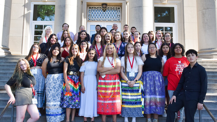 Group photo of 2024 MATC Sovereign Native Youth STEM Leadership Academy
