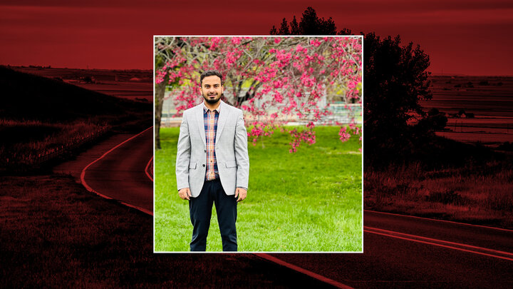 Shivendra Srivastava standing outside