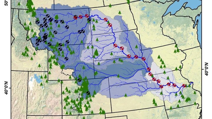Map of the Missouri River Basin