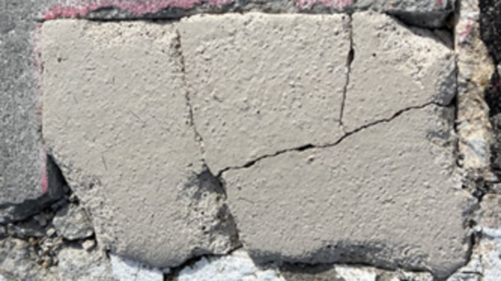 cracked concrete